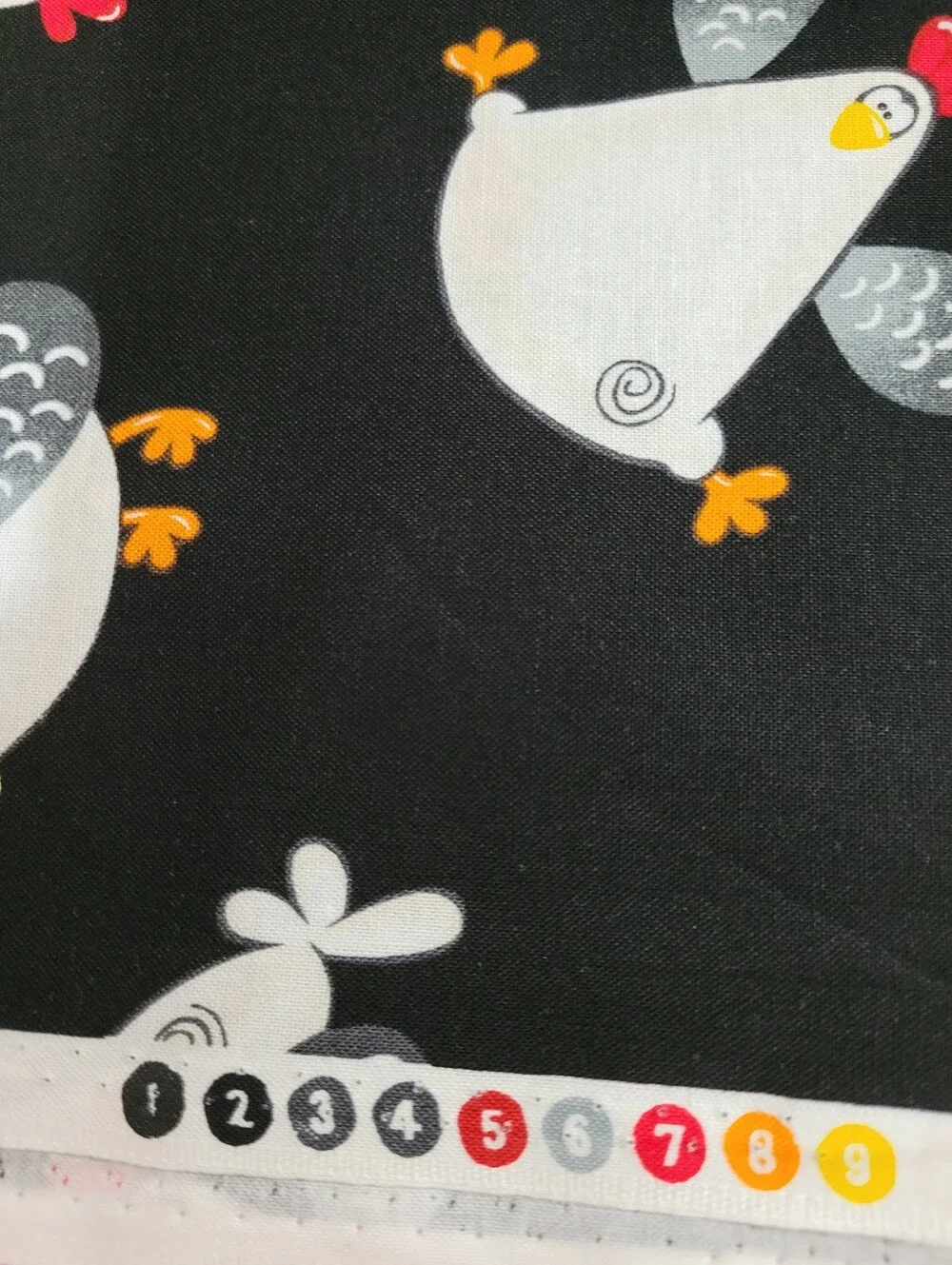 Hi-Fashion Fabrics Quirky Chicken Print Sewing Fabric 2 Yards (1509)